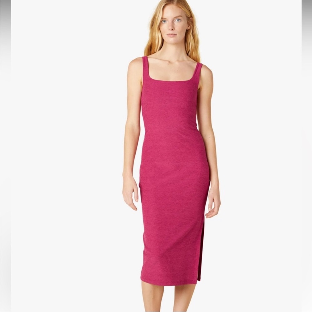Beyond Yoga Pink Midi Dress